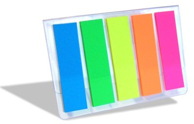 1 Stück BIZSTIX® Pagemarker - Folienmarkier-Streifen, 5 farbige Streifen auf Kunststoffträger