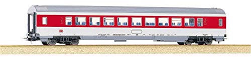 Piko 57610 - Personenwagen 1.Kl. IC + rotes Fensterband, Weiß/Rot