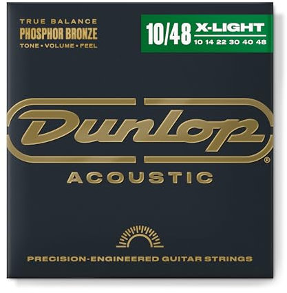 JIM DUNLOP DAP1048 - cuerdas para guitarra acústica - Phosphore Bronze Extra Light 10-14-22-30-40-48