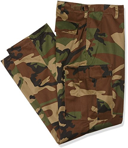 Mil-Tec US Feldhose Typ BDU • Taktische Herren Cargohose mit 6 Taschen & Knieverstärkung • Robuste Einsatzhose aus Baumwolle & Polyester • Verstellbare Bundweite & Beinabschluss mit Zugband