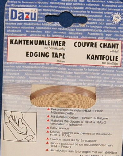 Dazu Kantenumleimer mit Schmelzkleber 5mx 20mm Dekor nr 61 Eiche mit Pore/Oak with pore Holznachbildung