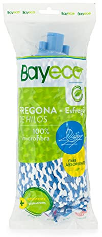 Bayeco Fregona De Hilos Microfibra Bicolor Azul 1 Unidad 125 g