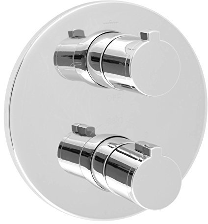 Welfenstein 3-Wege Thermostat Armatur T-009 rund Unterputz 3-fach Umsteller