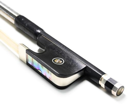 VINGOBOW Kohlefaser violabogen Bratsche Bogen Carbonbogen Carbon Bow natürliches Rosshaar 4/4 Größe