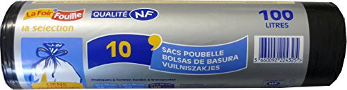 dart france 10 Sacs Poubelle NF 28 Microns 100 L - Lot de 3