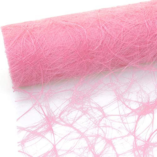 HKT Home Deco Sizoweb Chemin de Table Rose 30 cm Rouleau 25 m 64 014 de r