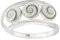 Silverly Frauen 925 Sterling Silber 3 Dreifach Weiß Shiva Eye Schale Spiralförmig Twist kranz