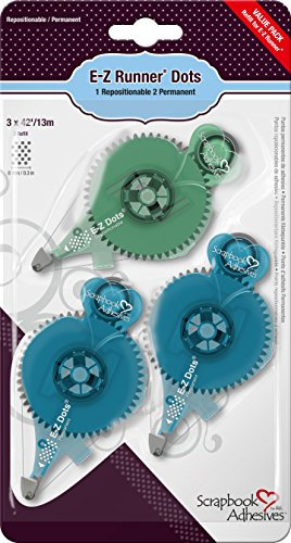 Scrapbook Adhesives E-Z Runner Dots Refill Value Pack Clear, 01233-8