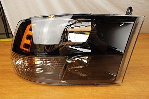 Dodge Ram 1500 2500 3500 rechts Seite schwarz Lünette Halogen Scheinwerfer OEM
