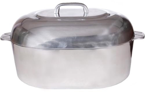 Cajun Classic Cajun Cookware - Asador ovalado de aluminio (38 cm)