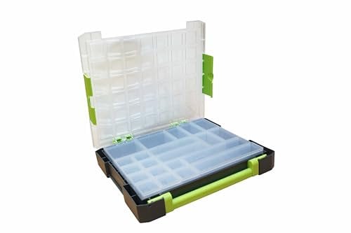 Anthrazit Koffer aus Polypropylen mit 16 wiederverschließbaren Fächern VISO W385-21 VISO Anzahl Fächer 21 Fächer (B x H
