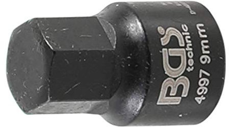 BGS 4997 , Douille pour étrier , six pans intérieurs , extra court , 9 mm