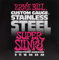Ernie Ball Super Slinky E-Gitarrensaiten, Edelstahlwicklung, Stärke 9–42