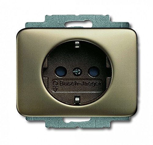 Busch-Jaeger 20 EUC-21 SCHUKO Steckdosen-Einsatz Bronze Alpha 2CKA002011A1425