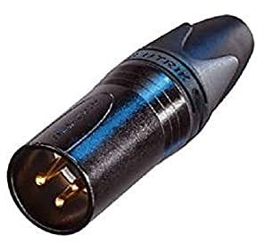 Neutrik NC3MXX-B, Connettore cavo (XLR, Nero, Brass, Nickel, Polyamide, Polyoxymethylene (POM), Polyurethane, Zinc steel, Gold, UL, UL 94 HB, IEC 61076-2-103, IP 40, IEC 68-2-20, 19 mm)