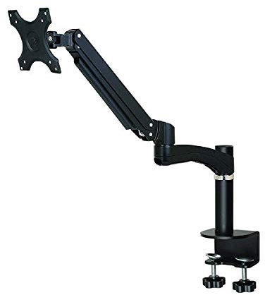 Allcam GSA12S Gas-powered LCD Monitor Arm Stand w/vesa bracket & desk mount clamp for 15-27 Screens : Tilt 180°, swivel & rotate 360°
