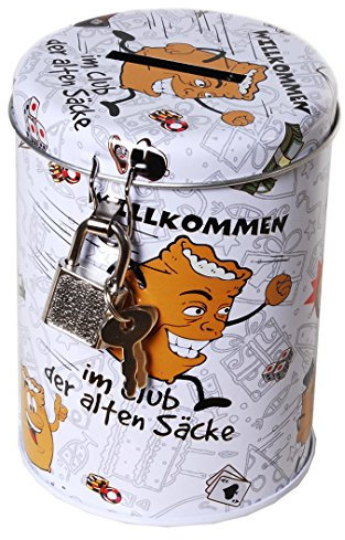 UDO SCHMIDT Metallspardose m.Schloss Alte Säcke