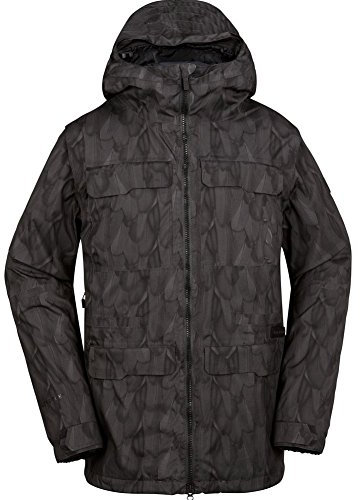 Volcom Herren Snowboardjacke Gr. Medium, Black on Black