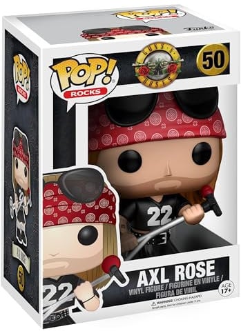 Funko Pop! Rocks: Music - Guns N Roses Axl Rose - Figurine en Vinyle à Collectionner - Idée de Cadeau - Produits Officiels - Jouets pour les Enfants et Adultes - Music Fans