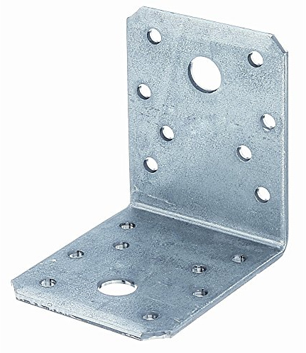 Alberts 837587 Winkelverbinder | Handwerkerpack | sendzimirverzinkt | 70 x 70 x 55 mm | 50er Set