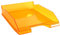 Exacompta 113246D Premium Briefablage Combo Midi DIN A4. Idealer Briefkorb für Ihre Organisation. Robuster und stapelbarer Ablagekorb mandarine transparent glänzend