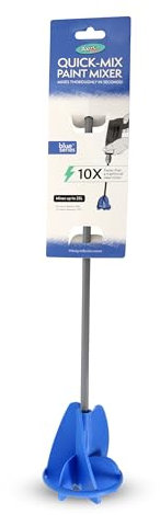 Axus Decor Paint Mixing Paddle - 25 Litre Quick-Mix Paint Mixer - 10x Faster, Ideal for Viscous Paints - Paint Mixer Standard Drills for Professional Painter's & DIY Enthusiasts