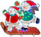 WeRChristmas Skating Snowmen Rope Light Silhouette, 52 cm - Multi-Colour