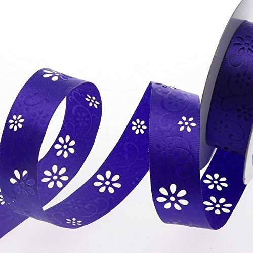 Dekoband Open Spring Flower - 40mm - 20m Rolle - lila - 52140 40-R 40