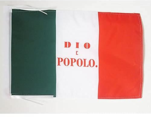 AZ FLAG - Flagge Römische Republik 1849-45x30 cm Mit Kordel - S.P.Q.R. Fahne 30 x 45 Cm - Flaggen
