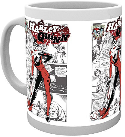 GB eye LTD, Batman Comic, Harley Quinn Comic, Taza