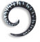 Island Piercings PAAR Dehnungsspirale Spirale Sichel Horn 6mm