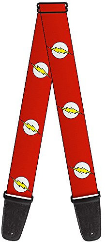 Buckle-Down GS-WFL004 Flash Logo rot/weiß/gelb Gitarrengurt 5,1 cm breit