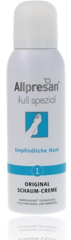 Allpresan Fuß spezial Nr. 1 Schaum-Creme für empfindliche Füße - Fußcreme zur täglichen Fußpflege empfindlicher Haut, 125 ml (1)