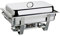 SET 2 x Chafing Dish 9L. Edelstahl inkl. 2 x GN 1/1 Speisewärmer Warmhaltegerät
