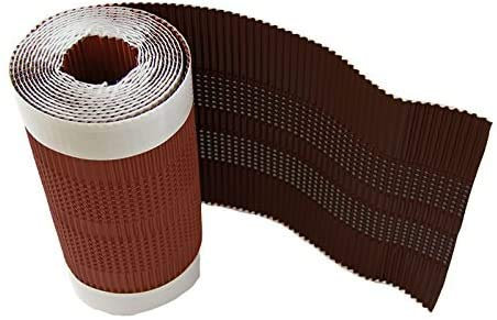 Premio 5m Aluminium Firstrolle/Gratrolle, Breite: 340mm, starke Haftung und hohe Flexiblität auch bei profilierten Dachziegel, Made in Germany, Farbe: braun