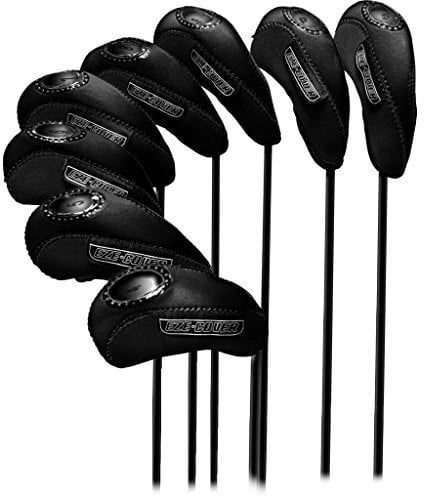 Longridge EZE Golf Iron Covers (Pack of 10) - Black