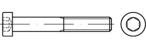 DIN 7984 08.8 galvanisch verzinkt Zylinderschrauben mit Innensechskant, niedriger Kopf - Abmessung: M24x70 (1 Stück)