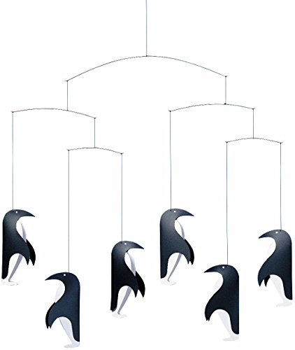 Flensted f119 Penguin Talk Mobile, Stahl, schwarz/weiß, 44x48cm ,