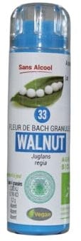 KOSMEO B Fleur de Bach N° 33 Noyer Granules sans Alcool Renforcé par Chromothérapie - BIO - 0.12 kg