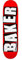 Baker Skateboard Deck Brand Logo 8.125 (White)