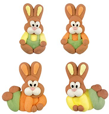 Günthart 48 Osterhasen aus Zucker, flach, sortiert, 1er Pack (1 x 194 g)