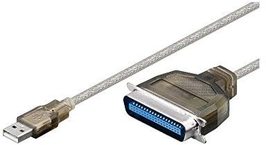 goobay Wentronic USB zu parallel Konverter (USB A-Stecker auf 36 polig Centronics Buchse) schwarz