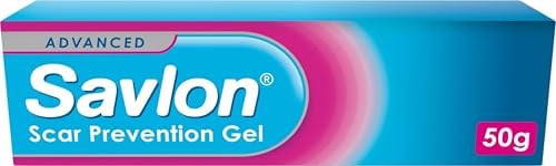 Savlon Scar Prevention Gel, Helps Soothe Minor Wounds & Superficial Burns, Speeds Up Healing and Reduces Likelihood of Scarring (50g, 1 pack)
