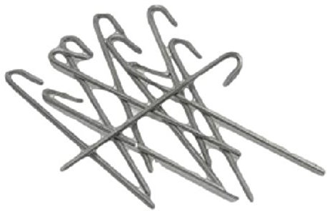 Football Goal Net Ground Pegs Traditional Soccer Posts Steel Anchor Pack Of 10