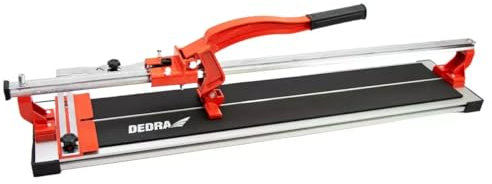 Fliesenschneider, manuelle Fliesenschneidmaschine DEDRA 1151, 700 mm, 70 cm, mit Kugellager, Führungsschiene mit „X“-Profil, Führungsschiene aus Stahl, Gewicht 9,25 kg, Fliesen und Terrakotta