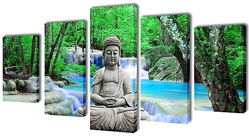 vidaXL Bilder Dekoration Set Buddha 200 x 100 cm