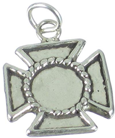 Ciondolo in argento sterling Croce di Malta .925 x 1 Croci di Malta