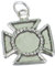 Ciondolo in argento sterling Croce di Malta .925 x 1 Croci di Malta
