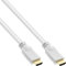 InLine HDMI/HDMI 10m câble HDMI HDMI Type A (Standard) Blanc