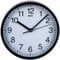 Unity Wall Clock, Radcliffe, Silent Sweep, Modern, Black, 20cm / 8-inch